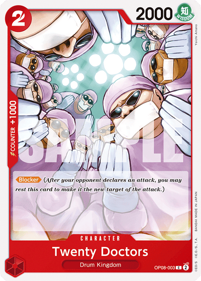 Twenty Doctors OP08-003 Two Legends One Piece Karte