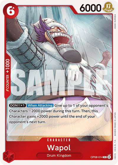 Wapol OP08-014 Two Legends One Piece Karte