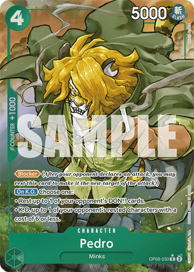 Pedro OP08-030 (Parallel 1) Two Legends One Piece Karte
