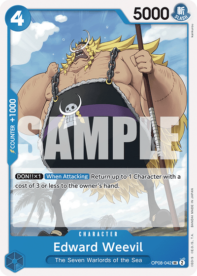 Edward Weevil OP08-042 Two Legends One Piece Karte