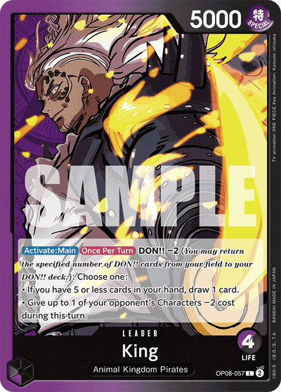 King OP08-057 Two Legends One Piece Karte