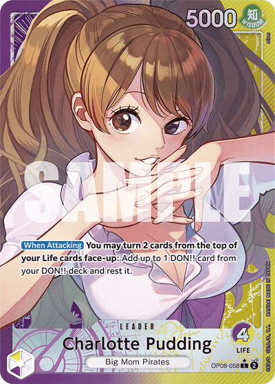 Charlotte Pudding OP08-058 (Parallel 1) Two Legends One Piece Karte