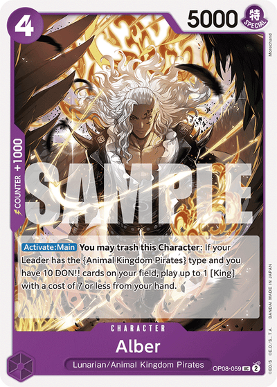 Alber OP08-059 Two Legends One Piece Karte