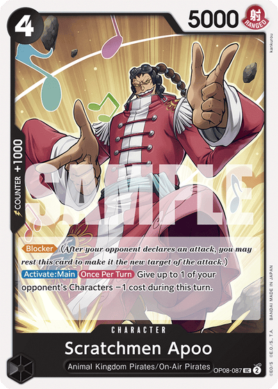 Scratchmen Apoo OP08-087 Two Legends One Piece Karte