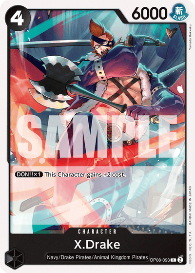X.Drake OP08-093 Two Legends One Piece Karte