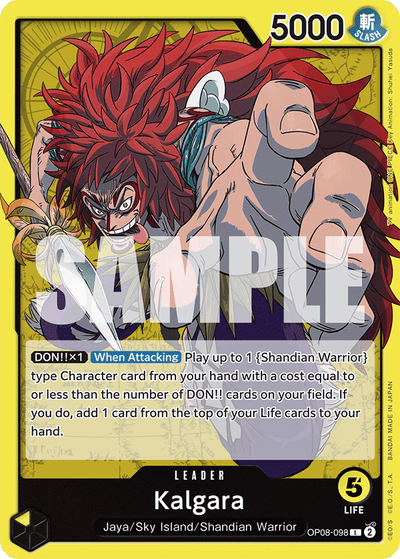 Kalgara OP08-098 Two Legends One Piece Karte
