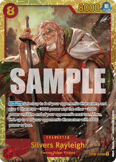 Silvers Rayleigh OP08-118 Two Legends One Piece Karte