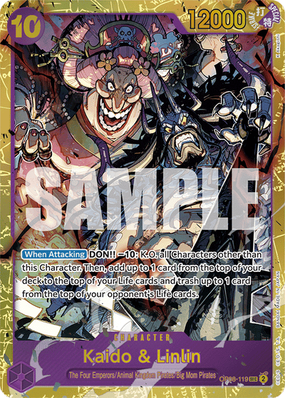 Kaido &amp; Linlin OP08-119 Two Legends One Piece Karte