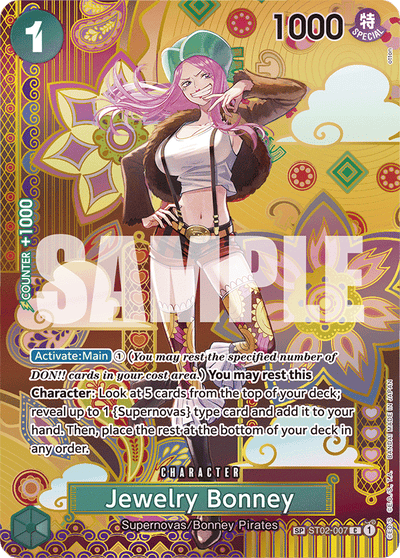 Jewelry Bonney ST02-007 (Parallel 2) Two Legends One Piece Karte