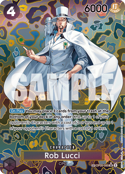 Rob Lucci OP05-093 (Parallel 2) Emperors in the New World One Piece Karte