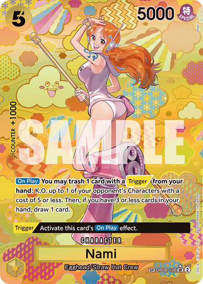 Nami OP08-106 (Parallel 2) Emperors in the New World One Piece Karte