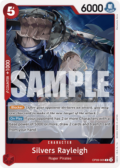Silvers Rayleigh OP09-005 Emperors in the New World One Piece Karte
