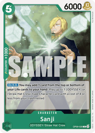 Sanji OP09-028 Emperors in the New World One Piece Karte
