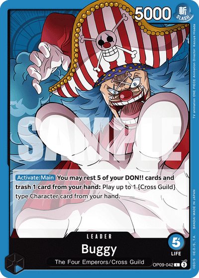 Buggy OP09-042 Emperors in the New World One Piece Karte