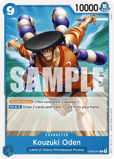 Kouzuki Oden OP09-047 Emperors in the New World One Piece Karte