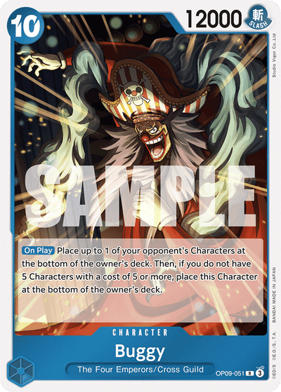 Buggy OP09-051 Emperors in the New World One Piece Karte
