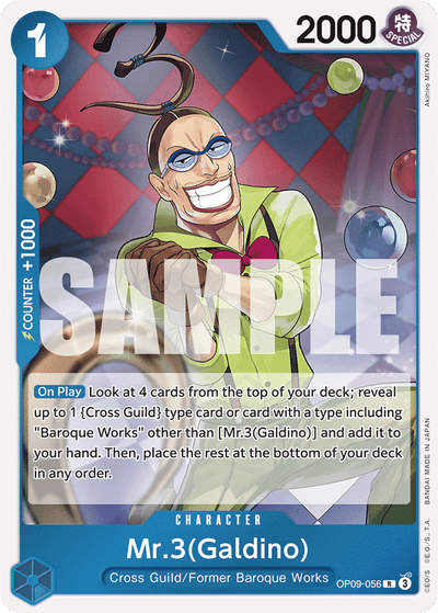 Mr.3(Galdino) OP09-056 Emperors in the New World One Piece Karte