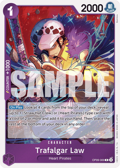 Trafalgar Law OP09-069 Emperors in the New World One Piece Karte