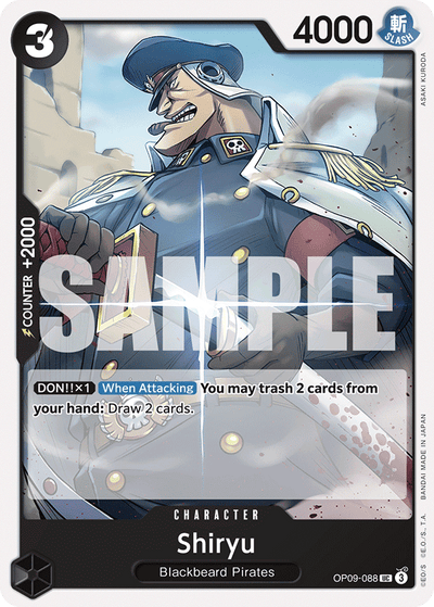 Shiryu OP09-088 Emperors in the New World One Piece Karte