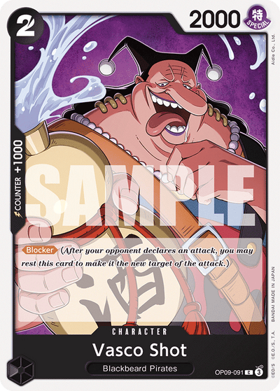 Vasco Shot OP09-091 Emperors in the New World One Piece Karte