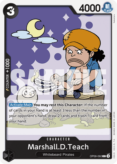 Marshall.D.Teach OP09-092 Emperors in the New World One Piece Karte