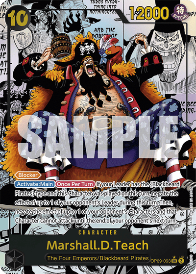 Marshall.D.Teach OP09-093 (Parallel 2) Emperors in the New World One Piece Karte