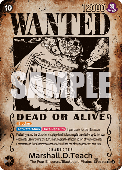 Marshall.D.Teach OP09-093 (Parallel 3) Emperors in the New World One Piece Karte