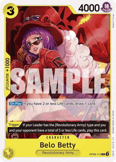 Belo Betty OP09-112 Emperors in the New World One Piece Karte