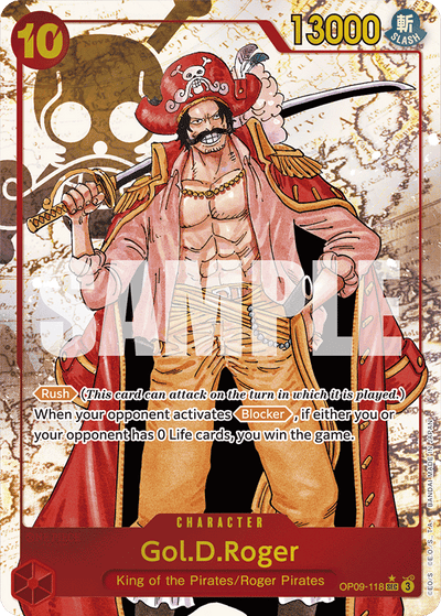 Gol.D.Roger OP09-118 (Parallel 1) Emperors in the New World One Piece Karte