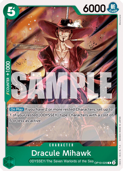Dracule Mihawk OP10-029 Royal Blood One Piece Karte