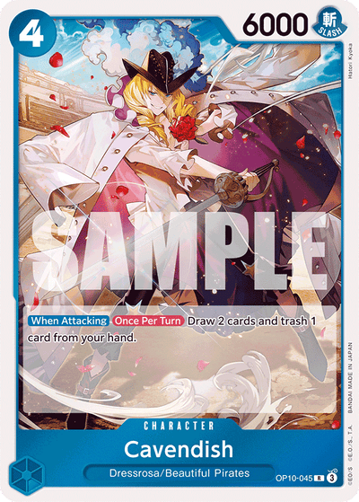 Cavendish OP10-045 Royal Blood One Piece Karte