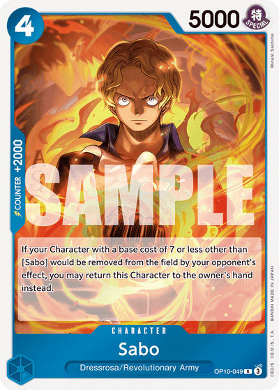 Sabo OP10-049 Royal Blood One Piece Karte