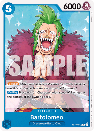 Bartolomeo OP10-052 Royal Blood One Piece Karte
