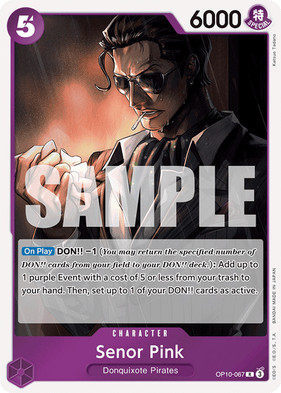Senor Pink OP10-067 Royal Blood One Piece Karte