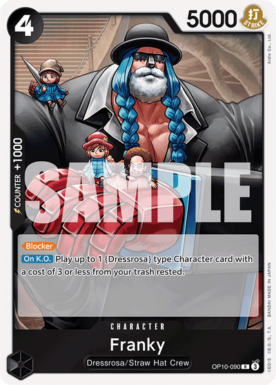 Franky OP10-090 Royal Blood One Piece Karte