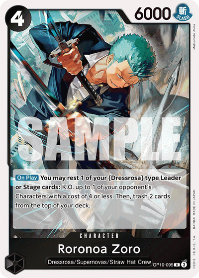 Roronoa Zoro OP10-095 Royal Blood One Piece Karte