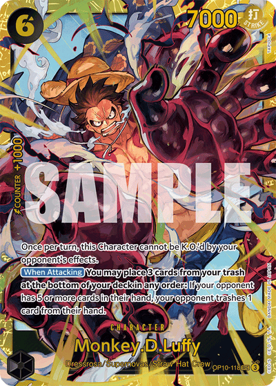 Monkey.D.Luffy OP10-118 Royal Blood One Piece Karte