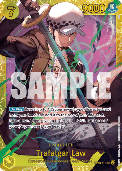 Trafalgar Law OP10-119 Royal Blood One Piece Karte