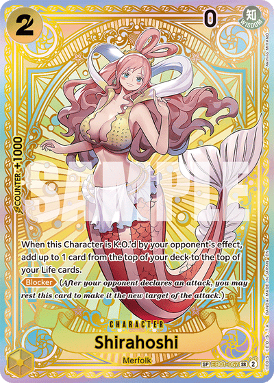 Shirahoshi EB01-057 (Parallel 2) A Fist of Divine Speed One Piece Karte