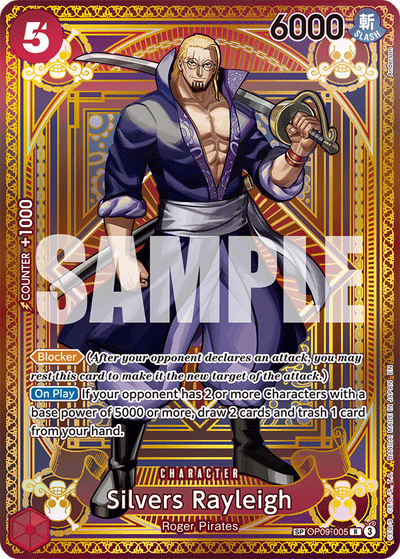 Silvers Rayleigh OP09-005 (Parallel 1) A Fist of Divine Speed One Piece Karte