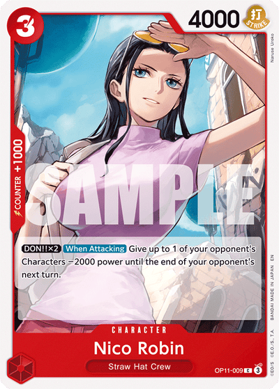 Nico Robin OP11-009 A Fist of Divine Speed One Piece Karte