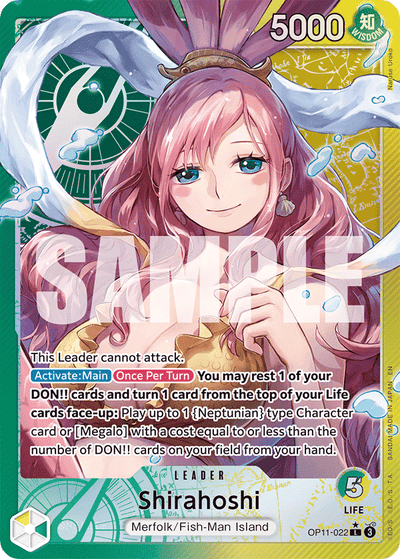 Shirahoshi OP11-022 (Parallel 1) A Fist of Divine Speed One Piece Karte