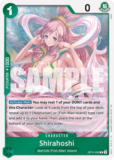 Shirahoshi OP11-030 A Fist of Divine Speed One Piece Karte