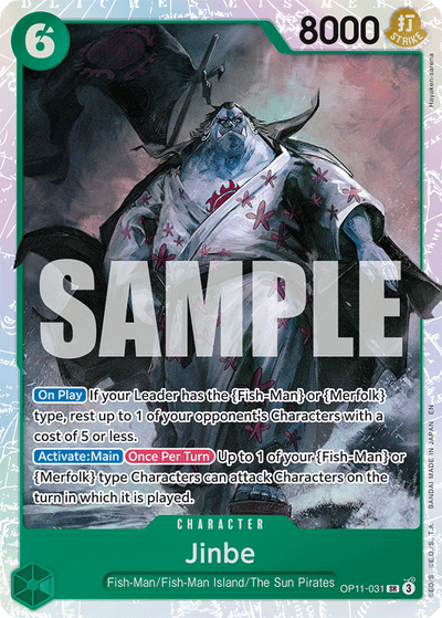 Jinbe OP11-031 A Fist of Divine Speed One Piece Karte