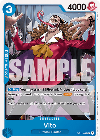 Vito OP11-042 A Fist of Divine Speed One Piece Karte