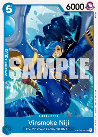 Vinsmoke Niji OP11-045 A Fist of Divine Speed One Piece Karte