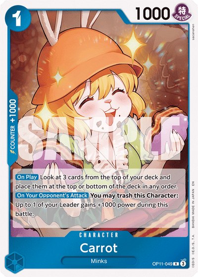 Carrot OP11-049 A Fist of Divine Speed One Piece Karte