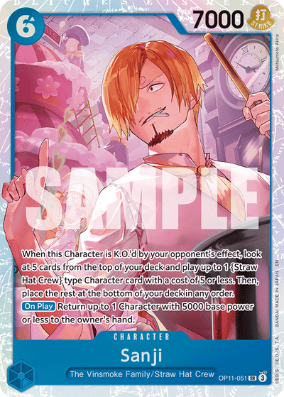 Sanji OP11-051 A Fist of Divine Speed One Piece Karte
