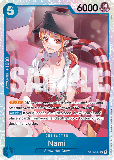 Nami OP11-054 A Fist of Divine Speed One Piece Karte