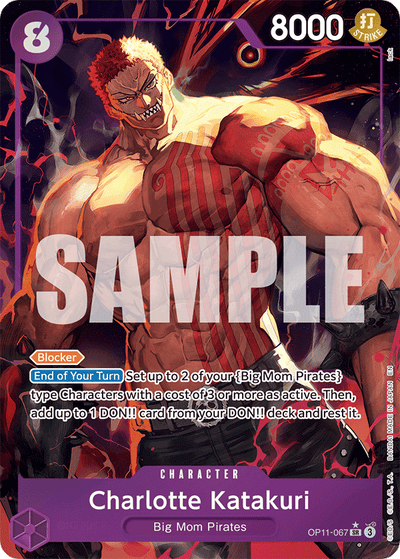 Charlotte Katakuri OP11-067 (Parallel 1) A Fist of Divine Speed One Piece Karte